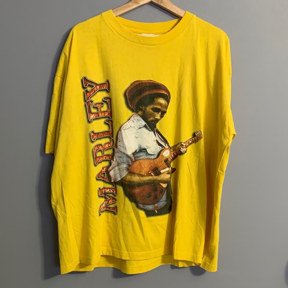 Vtg Bob Marley Mens Two-Sided Tshirt Size XXL
